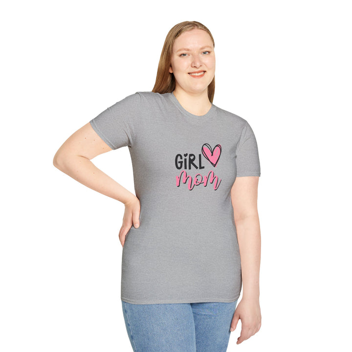 Girl Love Mom T-Shirt, Mother's Day Gift, Women's Casual Tee, Cute Family Shirts, Unisex Graphic Tee, Heart Design Top