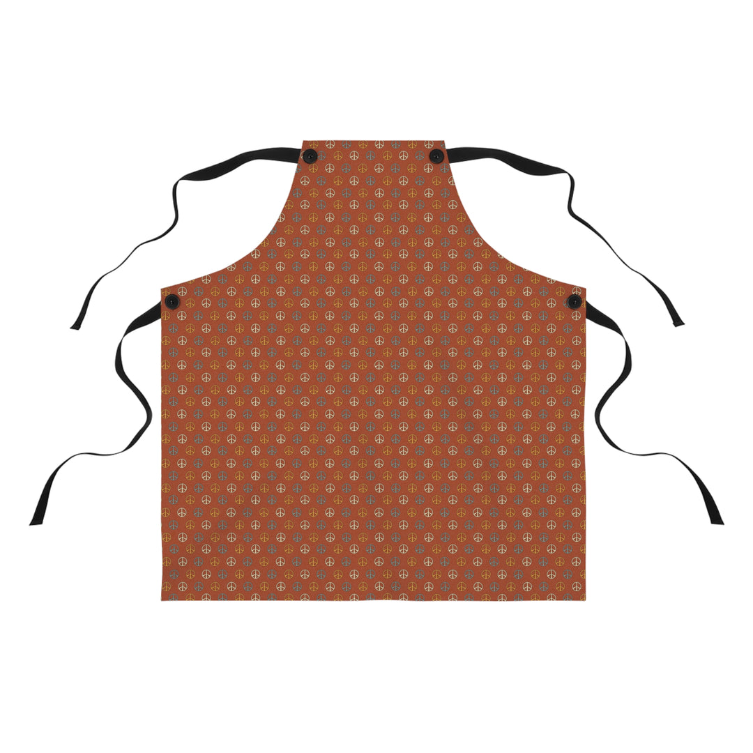 Peace Sign Patterned Apron for Chefs and Bakers - Perfect for Cooking and Baking Enthusiasts