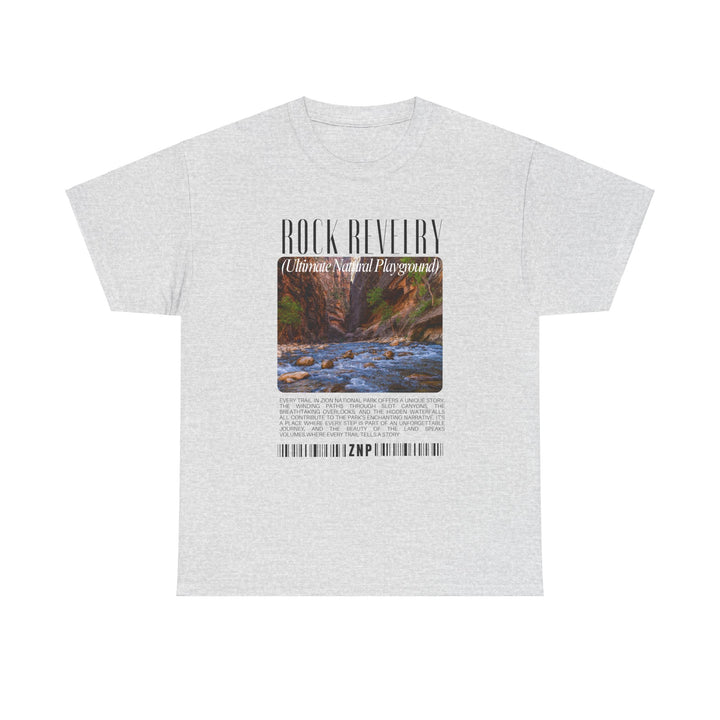 Zion National Park Rock Revival Unisex Heavy Cotton Tee - Nature-Inspired Graphic T-Shirt for Casual Wear and Outdoor Adventures