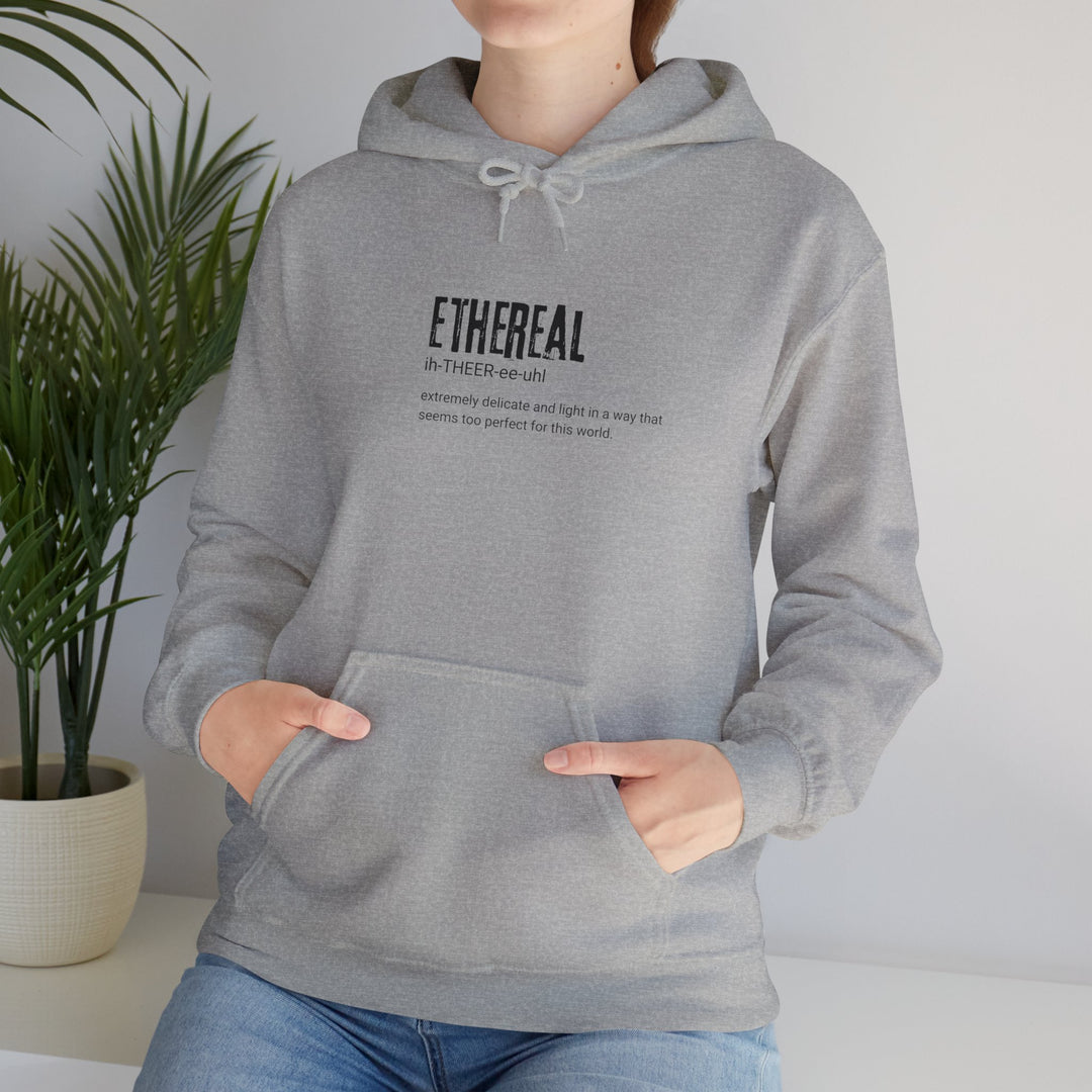 Ethereal Unisex Heavy Blend™ Hoodie, Cozy Sweatshirt, Gift for Her, Perfect for Fall, Inspirational Apparel, Trendy Layering Piece