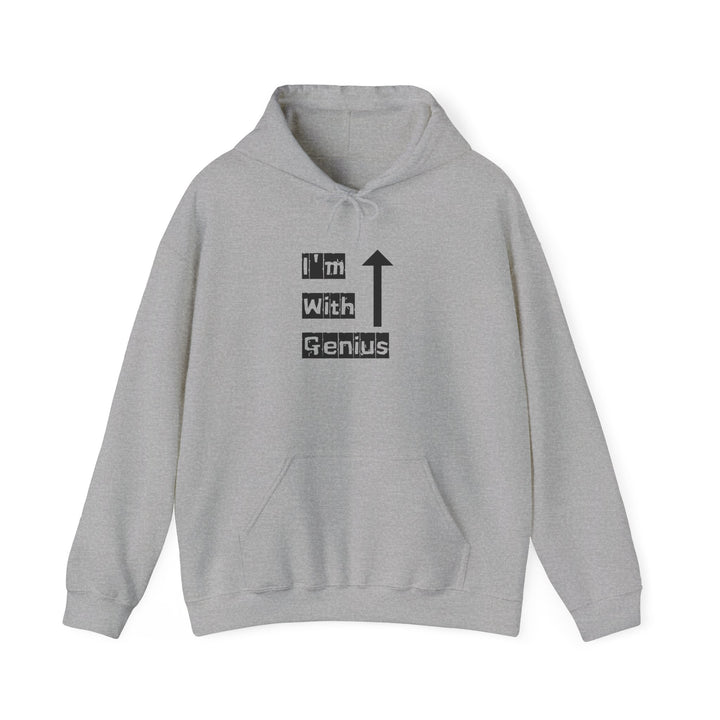 Genius Hoodie, Fun Gift for Friends, Casual Wear, Graduation Present, Humorous Apparel, Comfortable Unisex Sweatshirt