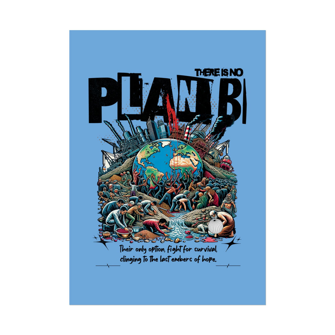 Inspirational Climate Awareness Rolled Poster - 'There Is No Plan B'