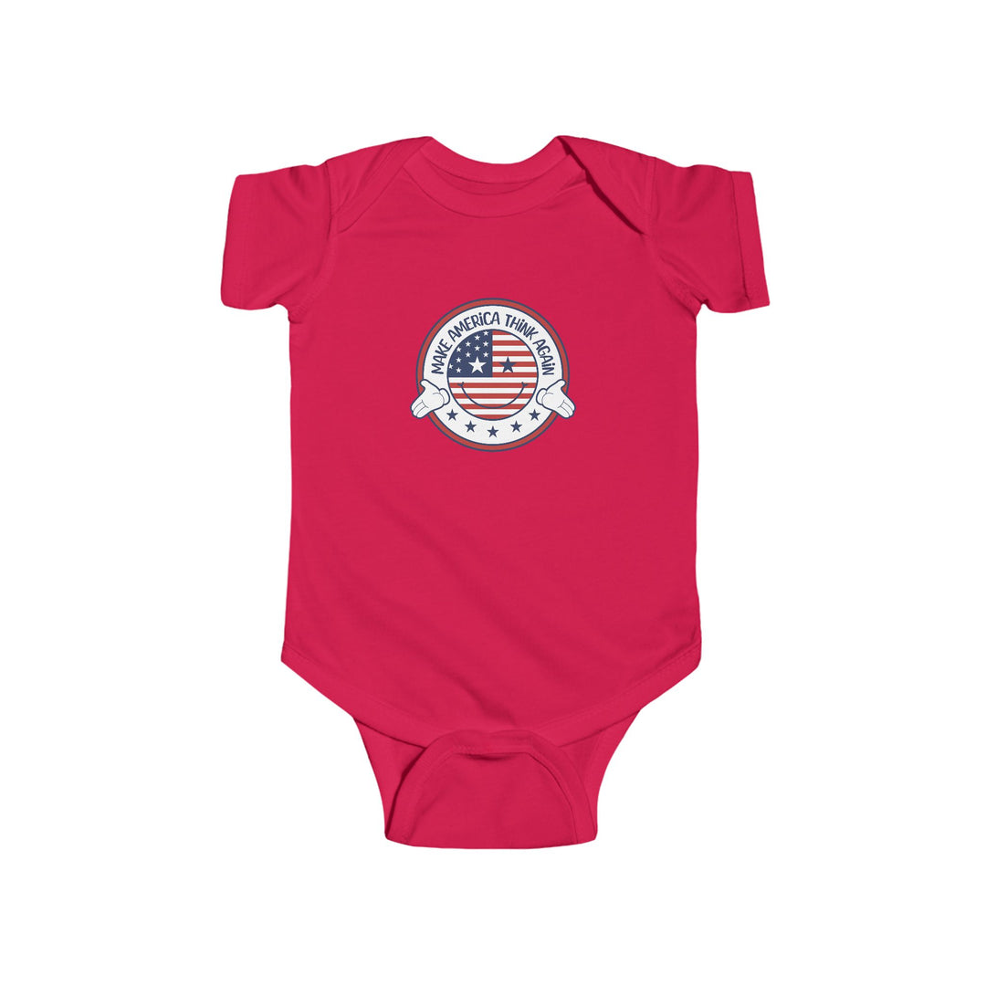 Patriotic Baby Bodysuit - Cute USA Flag Design for Infants