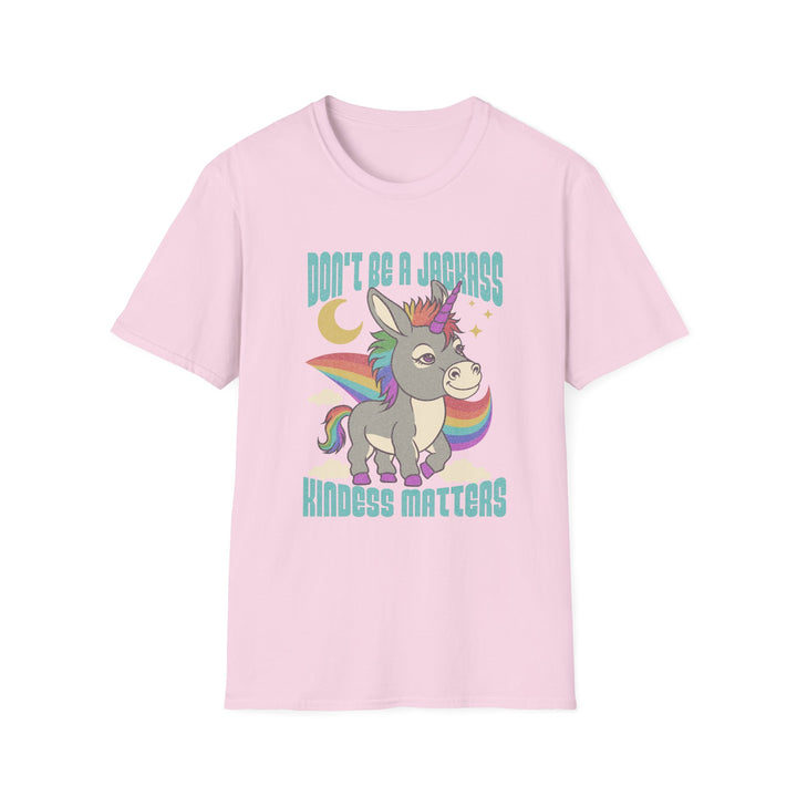 Funny Unicorn T-Shirt - Don't Be a Jerk, Kindness Matters, Cute Gift for Friends, Family, Birthday, Casual Wear, Unicorn Lovers