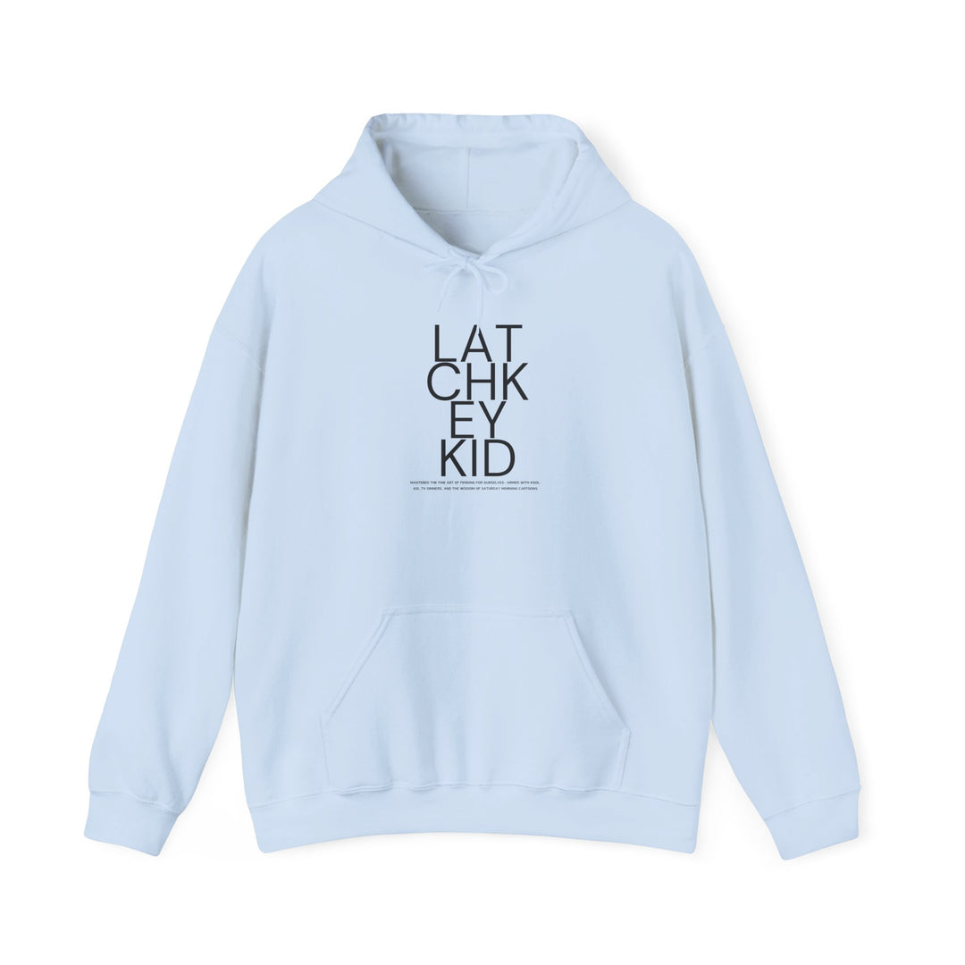 Generation X Latchkey Kid Hoodie | Unisex Heavy Blend™ Pullover Sweatshirt for Comfort and Style - Funny Modern Typography