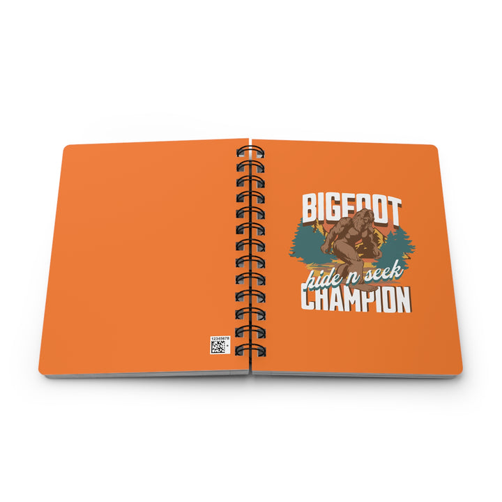 Bigfoot Hide & Seek Champion Spiral Bound Journal