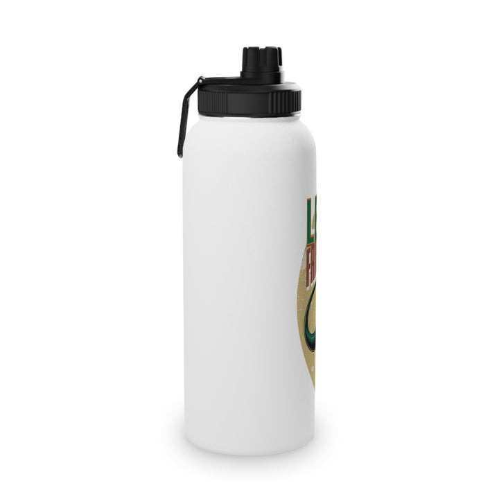 Legendary Friends Stainless Steel Water Bottle - Outdoor Adventure Hydration Gear - Science Lover Gift with Sasquatch and T-Rex Design