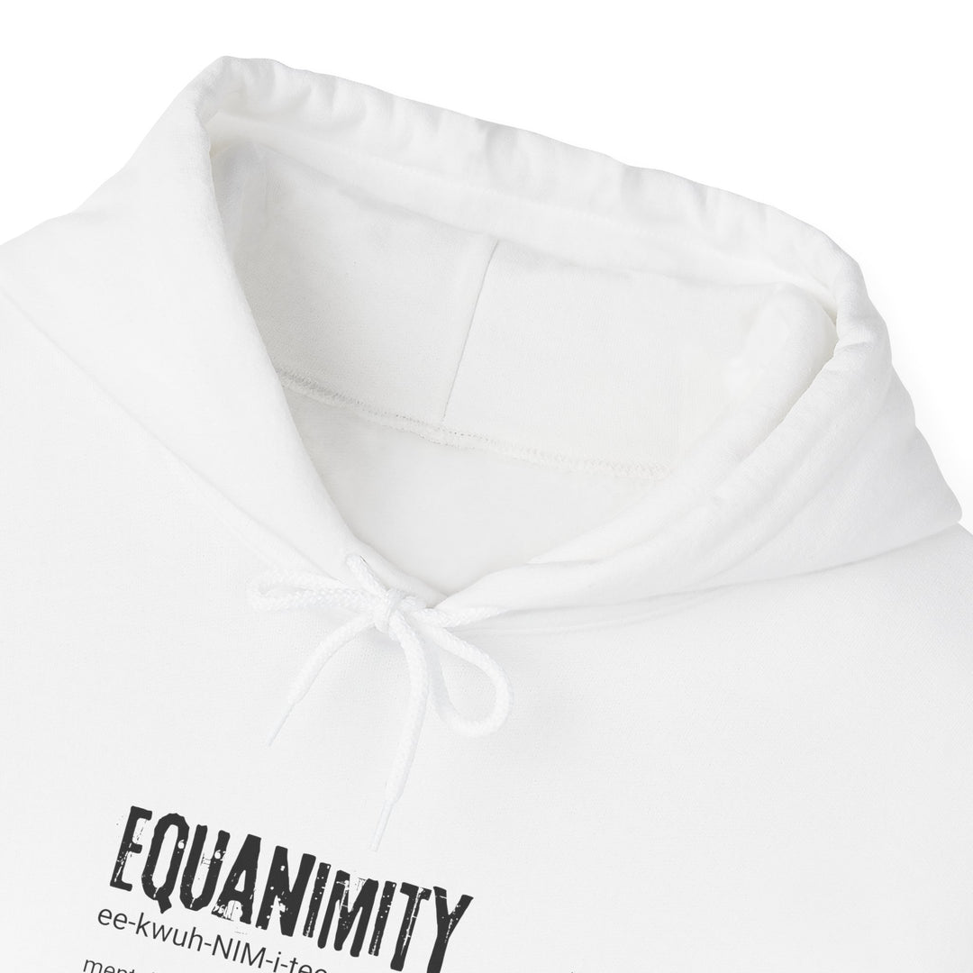 Equanimity Unisex Heavy Blend Hoodie, Cozy Gift for Mindfulness, Spiritual Hoodie, Inspirational Sweatshirt, Relaxation Wear, Peaceful