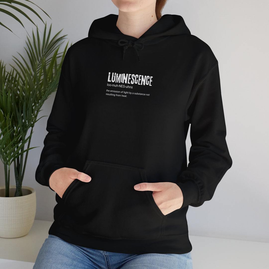 Luminescence Unisex Hoodie Sweatshirt, Cotton Blend, Soft & Warm, Kangaroo Pocket, Drawstring Hood, Relaxation Wear