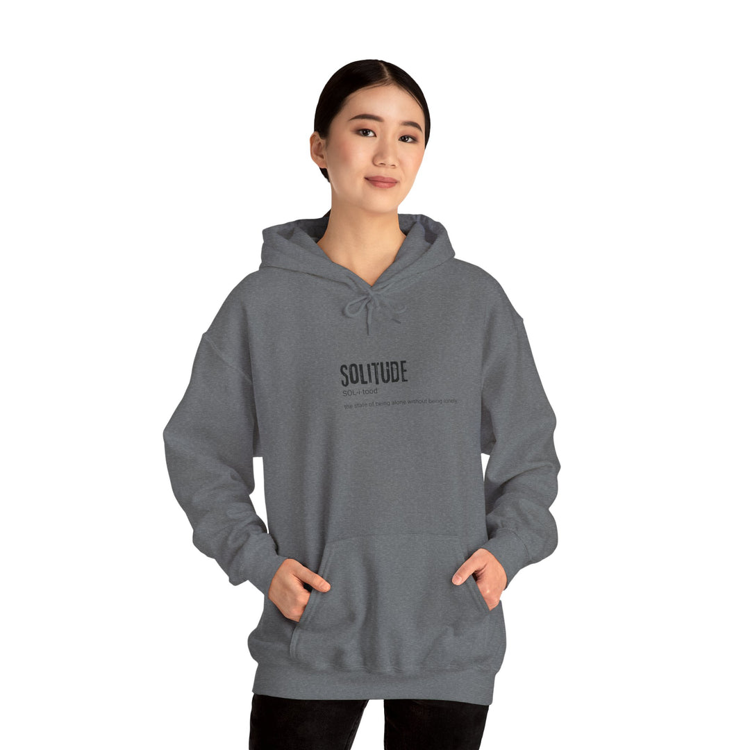 Comfortable Solitude Hoodie, Cozy Blank Hoodie for Relaxation, Unisex Sweatshirt for Gifting, Perfect for Autumn & Winter, Ideal for Friends