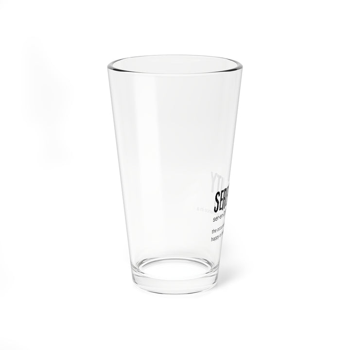 Serendipity Mixing Glass, 16oz | Perfect for Cocktails, Gift for Home Bar Lovers, Unique Glassware, Cheers to Happiness