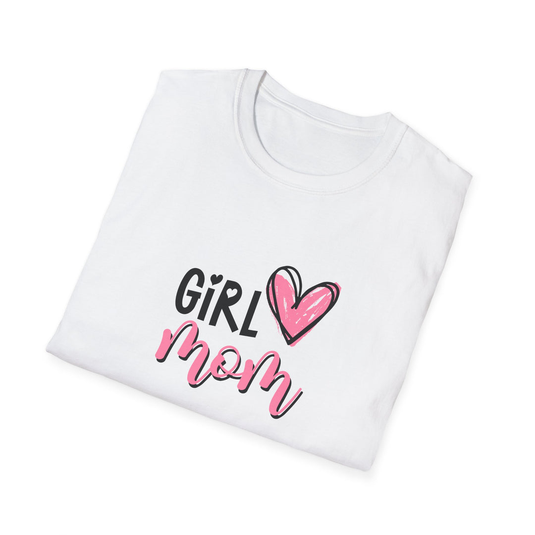 Girl Love Mom T-Shirt, Mother's Day Gift, Women's Casual Tee, Cute Family Shirts, Unisex Graphic Tee, Heart Design Top