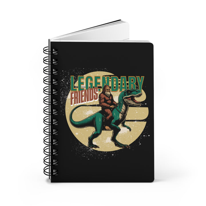 Legendary Friends Spiral Bound Journal - Perfect for Dinosaurs and Bigfoot Lovers