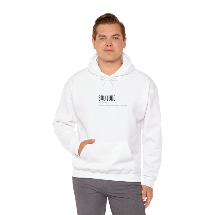 Comfortable Solitude Hoodie, Cozy Blank Hoodie for Relaxation, Unisex Sweatshirt for Gifting, Perfect for Autumn & Winter, Ideal for Friends