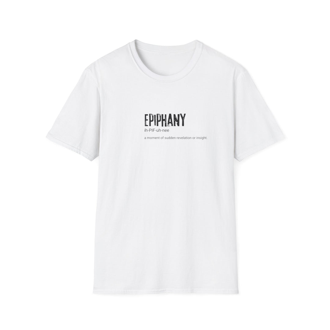 Epiphany Moment Unisex T-Shirt, Revelation Insight Tee, Casual Comfort Shirt, Soft Cotton Top, Heather Sports Grey Clothes