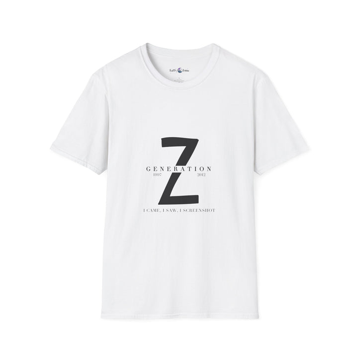 Generation Z Digital Expert Softstyle T-Shirt - - Living Our Best Life Funny Shirt for Online Gaming, Streaming, and Content Creation