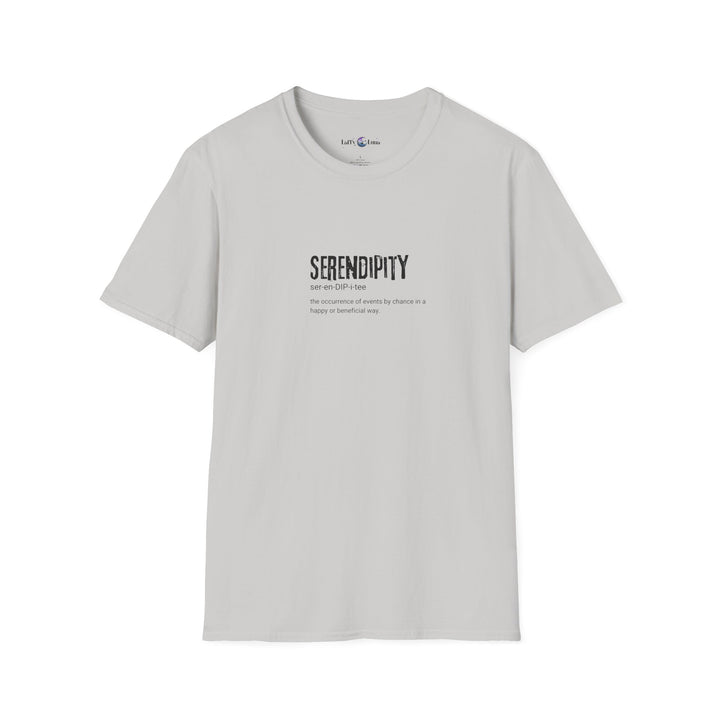 Serendipity Unisex Softstyle T-Shirt, Motivational Quote Tee, Gift for Friends, Casual Wear, Birthday Present, Everyday Style