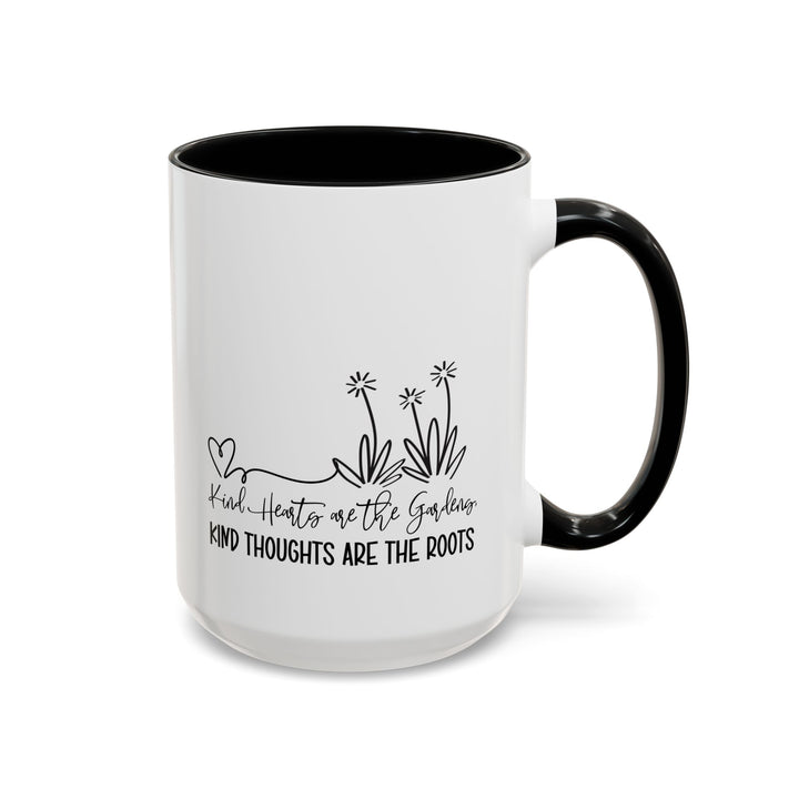 Inspirational Coffee Mug, Kind Thoughts Are the Roots Mug, Gift for Gardeners, Motivational Cup, Coffee Lovers, Home Decor