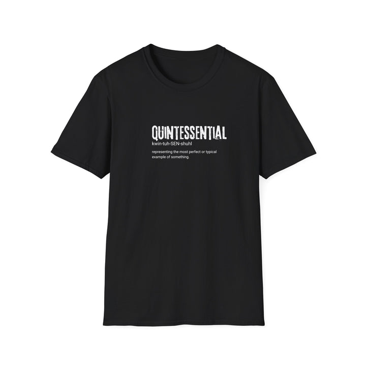 Quintessential Unisex Softstyle T-Shirt, Casual Graphic Tee, Gift for Friends, Everyday Wear, Perfect for Any Occasion, Minimalist Design