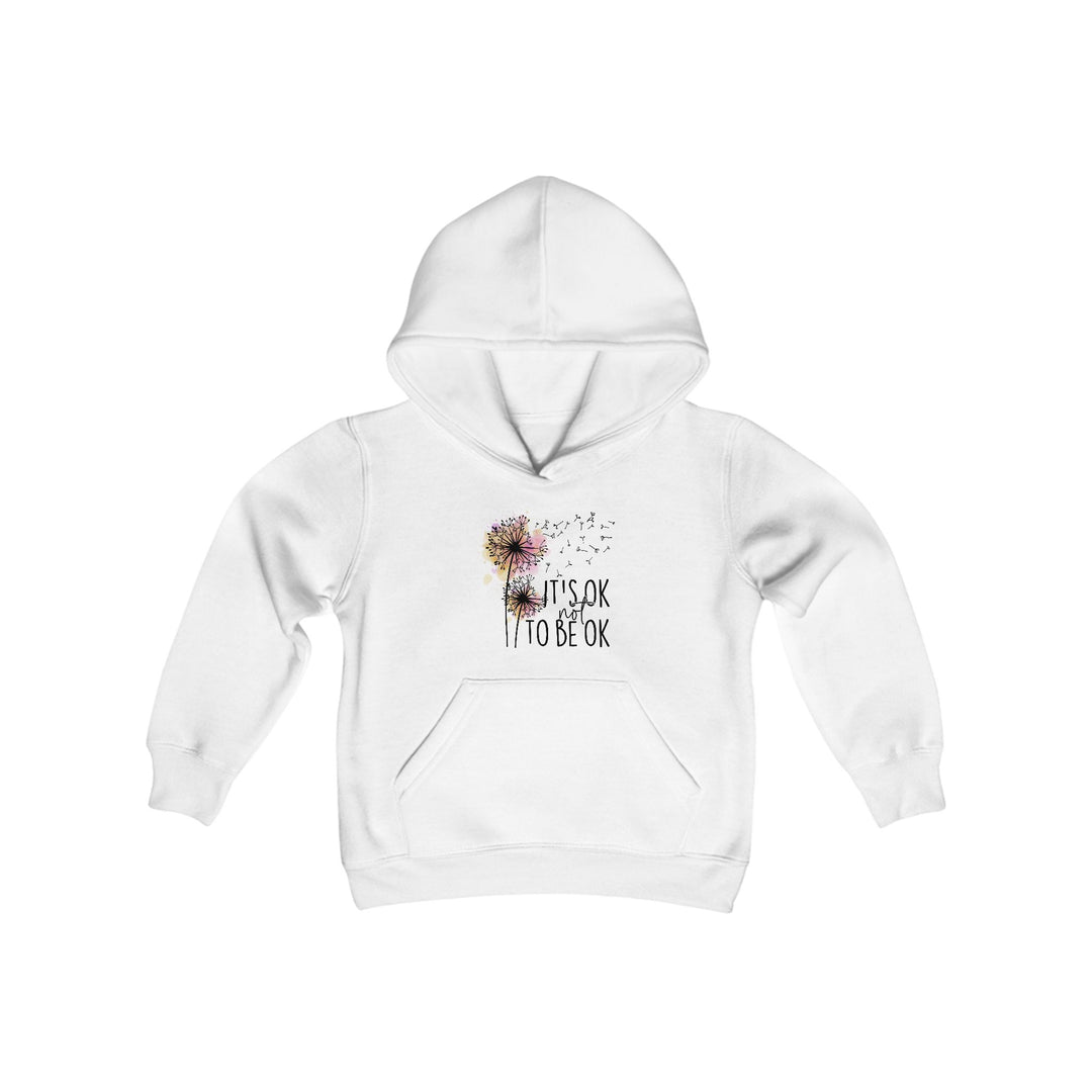 It's OK to Be OK Youth Hoodie - Comfortable Sweatshirt for Encouragement and Positivity