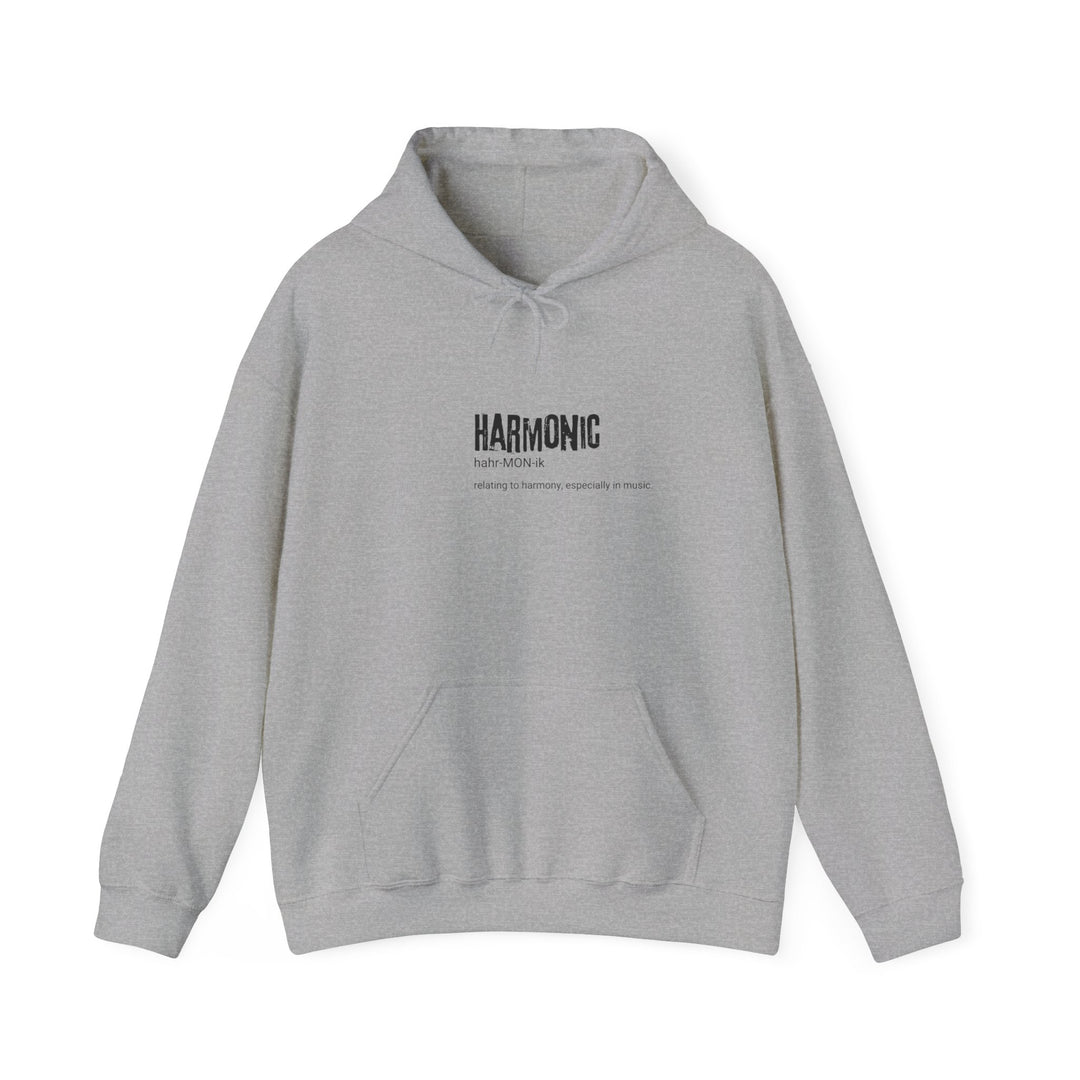 Harmonic Unisex Heavy Blend™ Hooded Sweatshirt - Music Lover Gift, Cozy Hoodie, Relaxed Fit, Perfect for Gifting, Celebrating Harmony