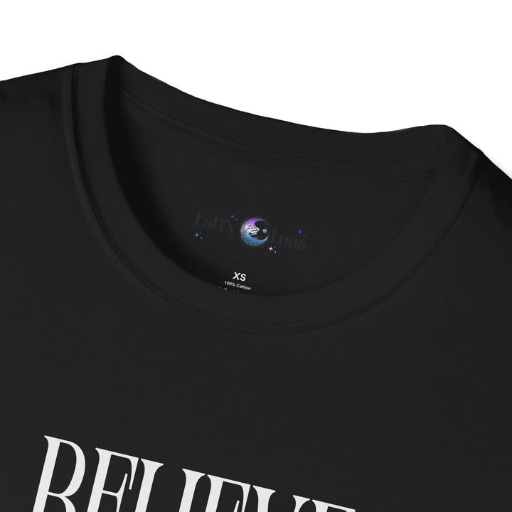 Unisex Softstyle T-Shirt - Believe Graphic Tee for Nature Lovers - Ideal for Casual Outings, Cozy Gatherings, and Relaxing at Home