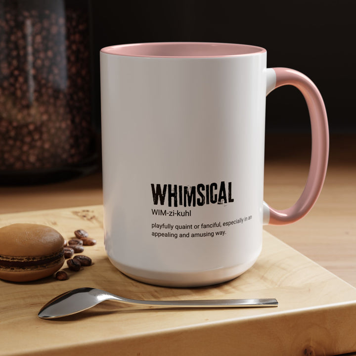 Whimsical Accent Coffee Mug - Playful and Fun Drinkware for Home, Gift for Coffee Lovers, Unique Kitchen Decor, Birthday, Holidays