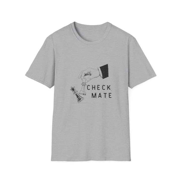 Check Mate Unisex Softstyle T-Shirt - Perfect for Chess Lovers, Game Night, Casual Wear, Gift for Players, Unique Graphic Tee