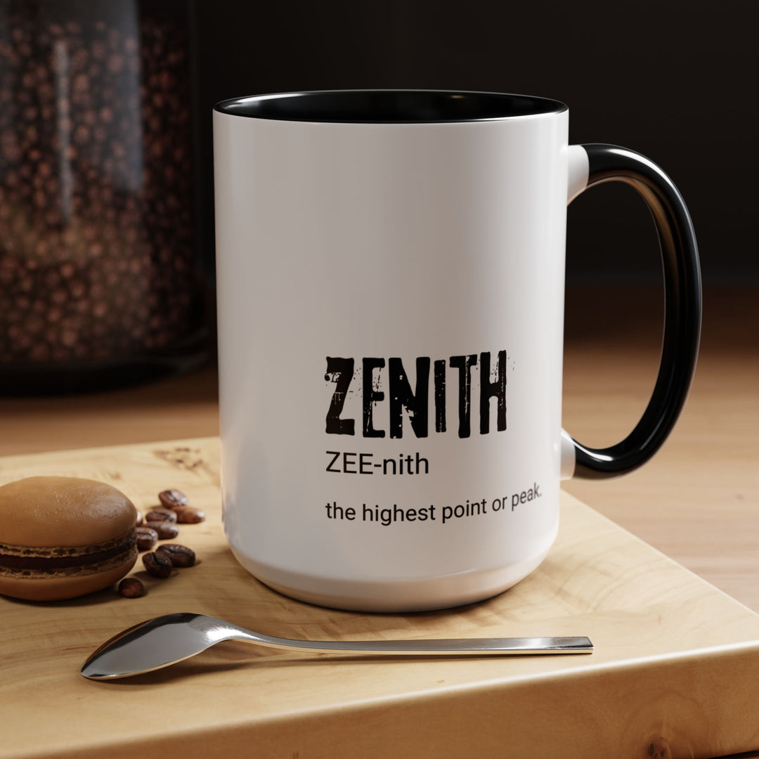 Mug, Zenith Coffee Mug - Morning Motivation, Cozy Vibes, Coffee Lover Gifts, Office Supplies, Inspirational Decor