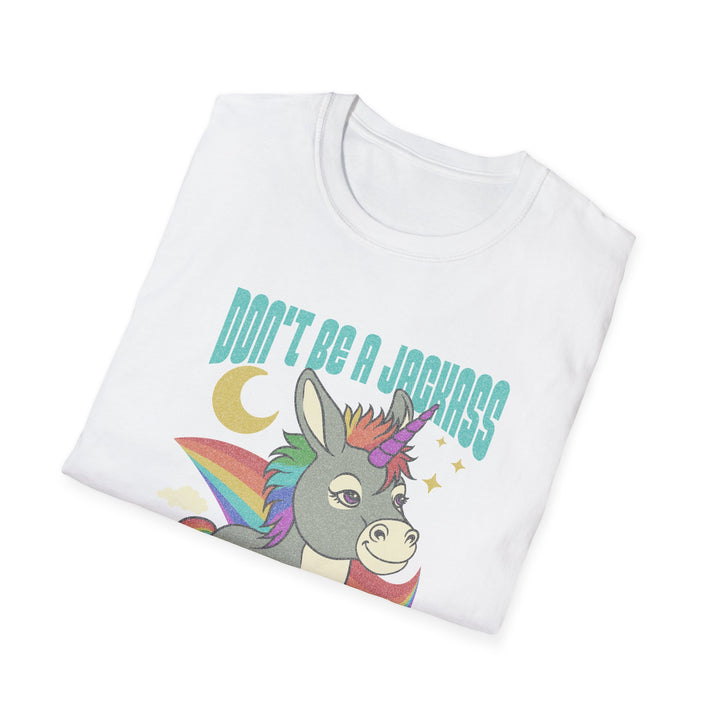 Funny Unicorn T-Shirt - Don't Be a Jerk, Kindness Matters, Cute Gift for Friends, Family, Birthday, Casual Wear, Unicorn Lovers