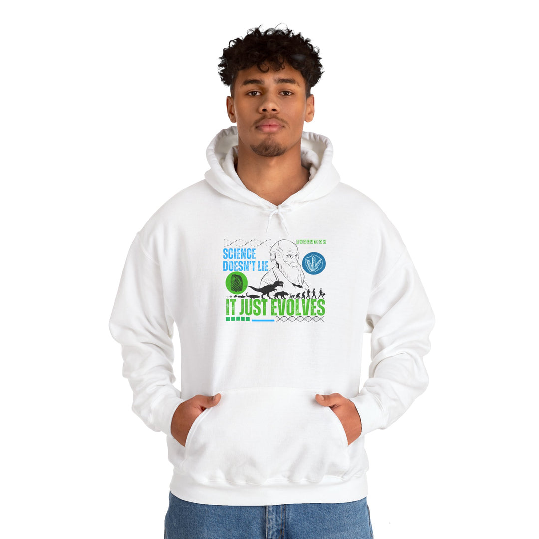 Science Evolution Unisex Hoodie - "Science Doesn't Lie"