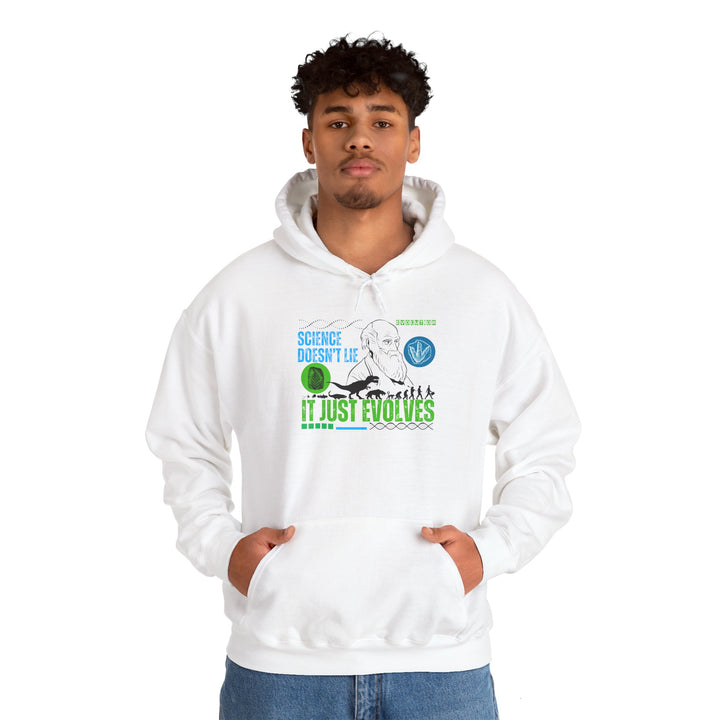 Science Evolution Unisex Hoodie - "Science Doesn't Lie"