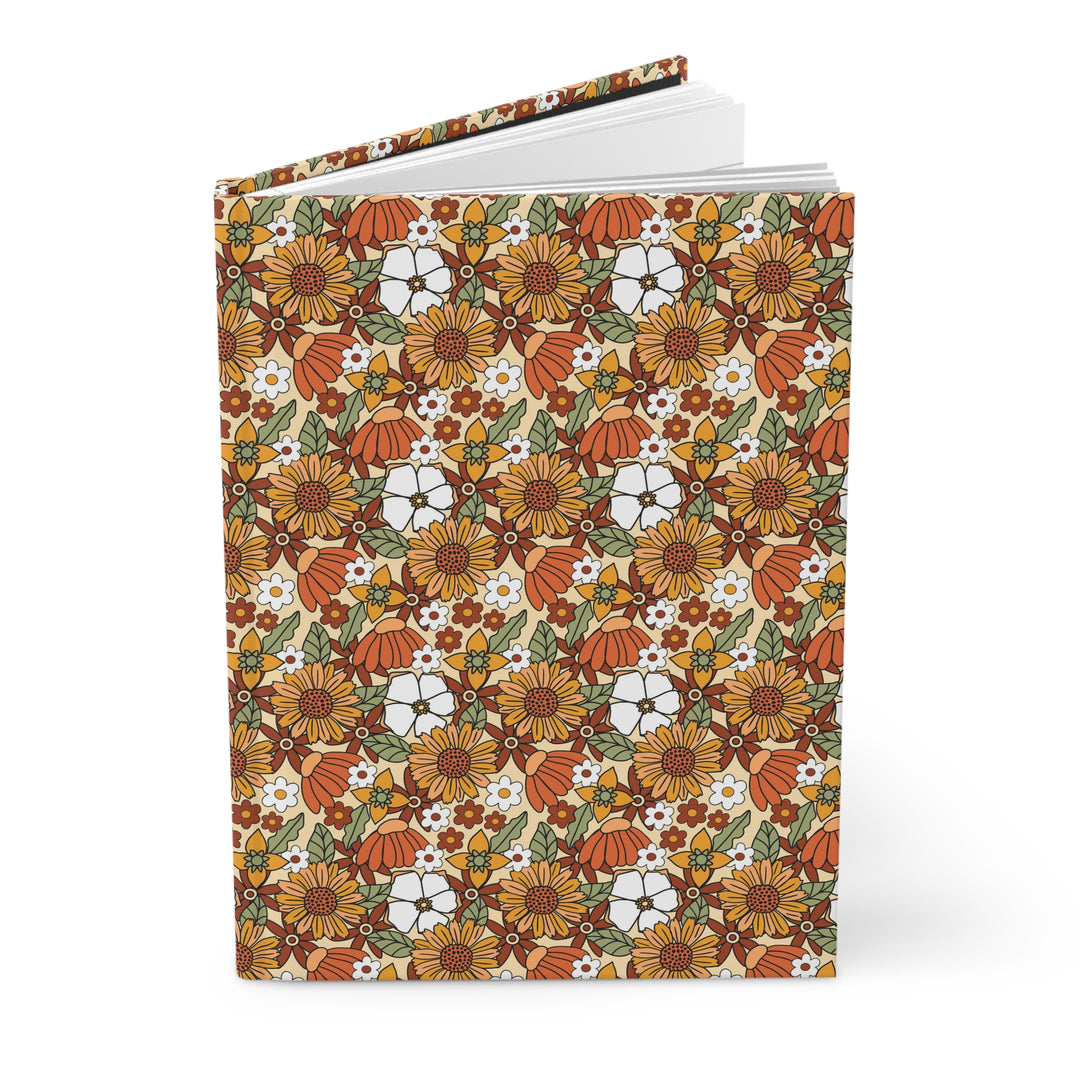 Floral Pattern Hardcover Journal Perfect for Autumn Inspiration and Gift-Giving