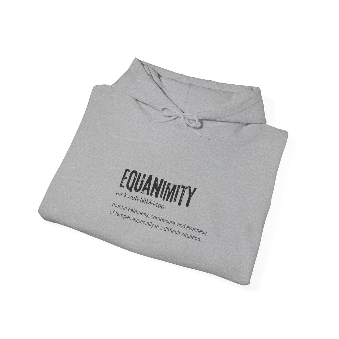 Equanimity Unisex Heavy Blend Hoodie, Cozy Gift for Mindfulness, Spiritual Hoodie, Inspirational Sweatshirt, Relaxation Wear, Peaceful