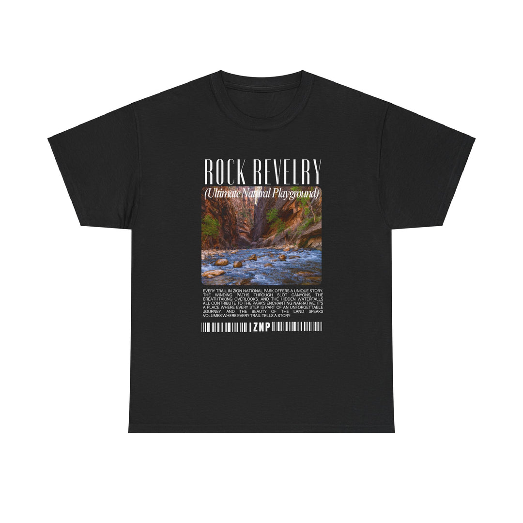 Zion National Park Rock Revival Unisex Heavy Cotton Tee - Nature-Inspired Graphic T-Shirt for Casual Wear and Outdoor Adventures