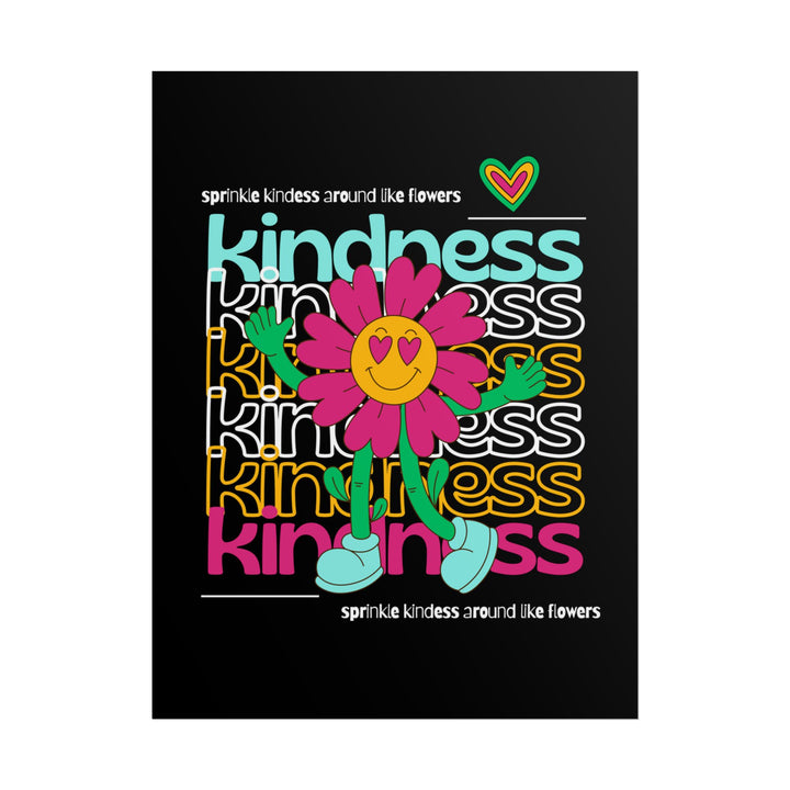 Vibrant Kindness Rolled Posters for Positive Vibes, Wall Art, Home Decor, Gift for Friends, Happy Room Aesthetic