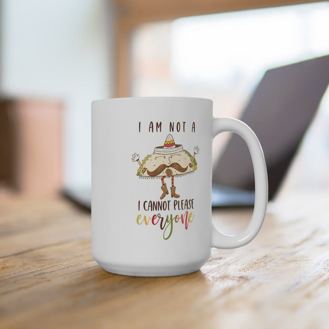 Taco Mug 15oz - Fun and Quirky Taco-Themed Coffee Mug - Perfect Gift for Taco Lovers and Food Enthusiasts