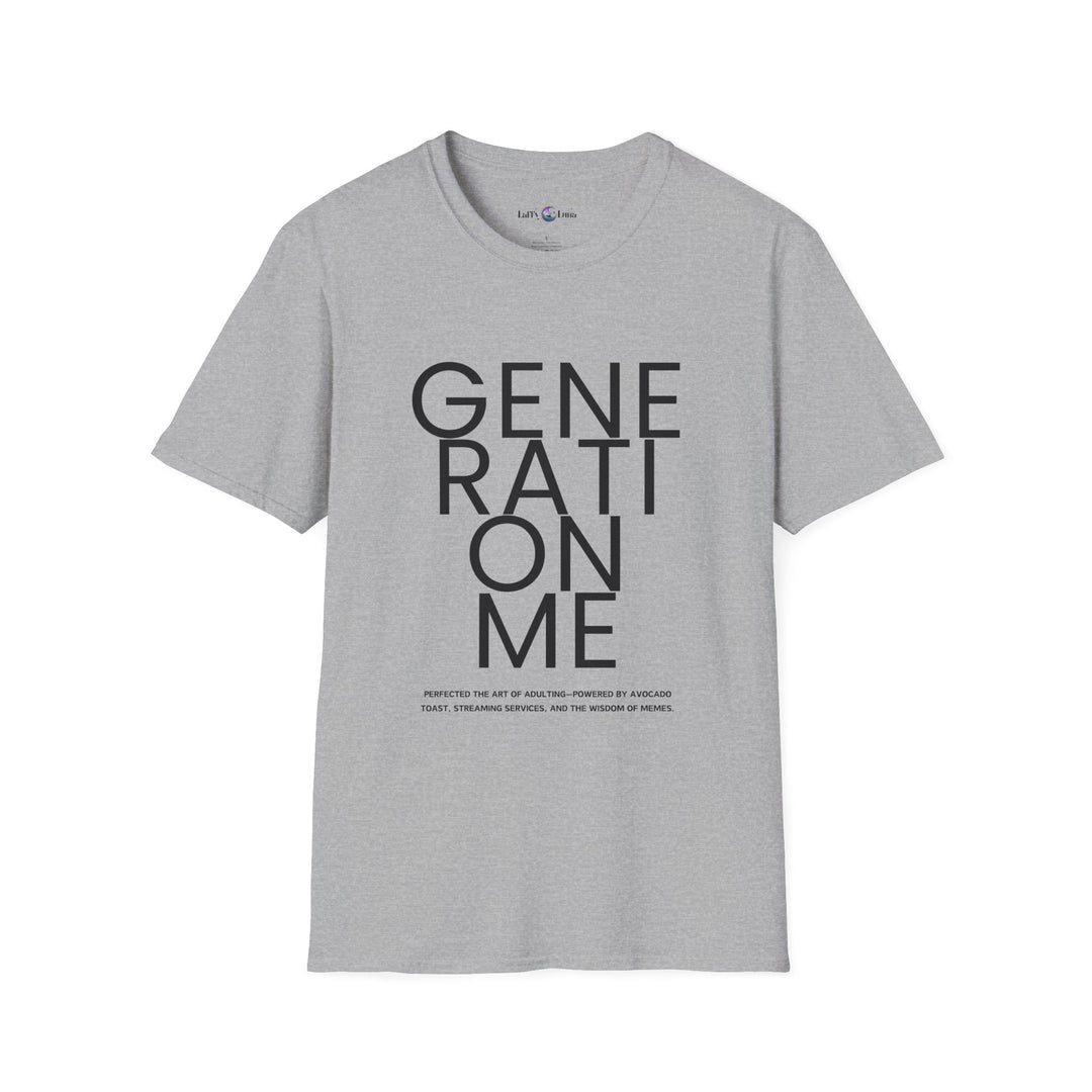 Unisex Softstyle T-Shirt - Generation Me Statement Tee - Inspirational Apparel for Comfort and Style - Perfect for Earth Day, Birthdays