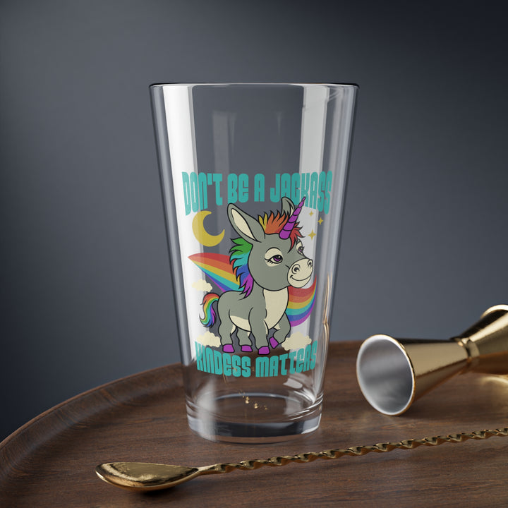 Funny Unicorn Mixing Glass - 16oz, Perfect Gift for Unicorn Lovers, Home Barware, Birthday Gift, Kitchen Decor, Unique Glassware