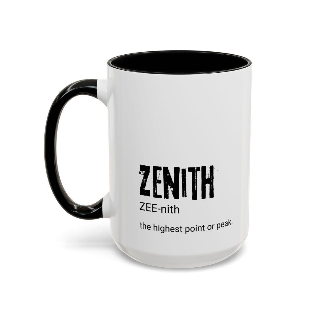 Mug, Zenith Coffee Mug - Morning Motivation, Cozy Vibes, Coffee Lover Gifts, Office Supplies, Inspirational Decor