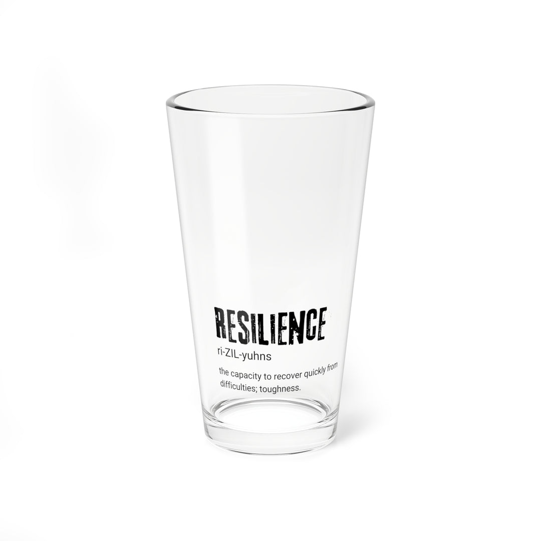 Resilience Mixing Glass, Inspiring Kitchenware Gift for Home Bar, Motivational Drinkware for Celebrations, Versatile Glassware