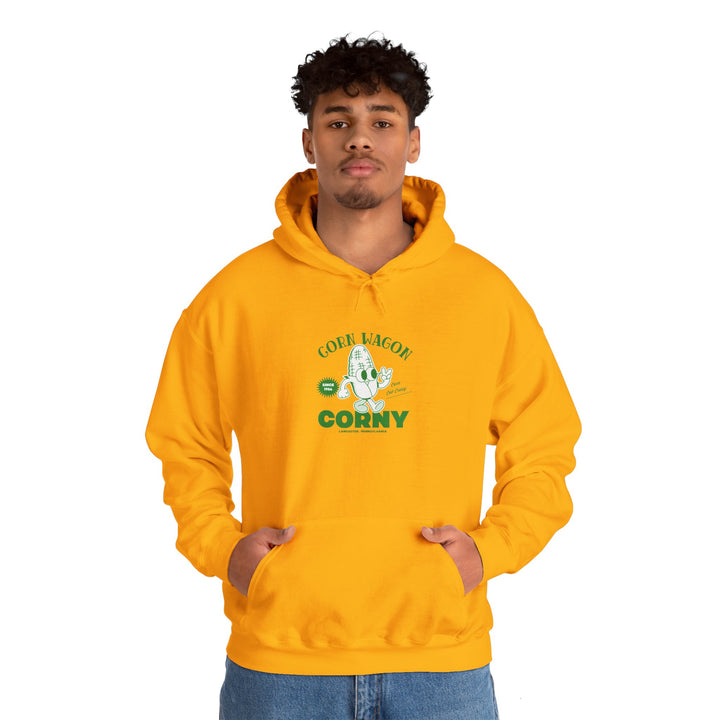 Corny Funny Unisex Hooded Sweatshirt - Perfect for Casual Wear and Events