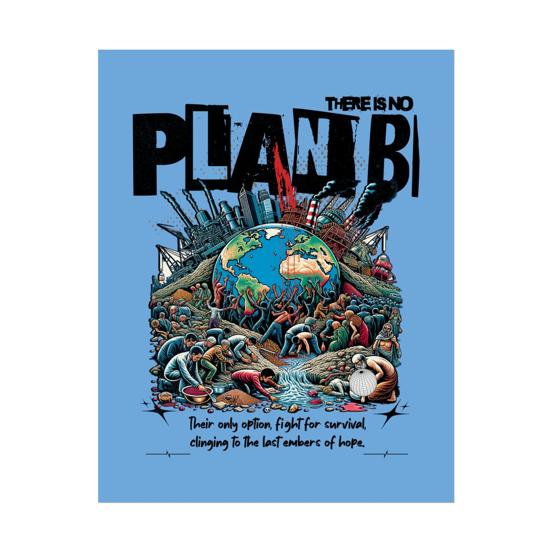 Inspirational Climate Awareness Rolled Poster - 'There Is No Plan B'