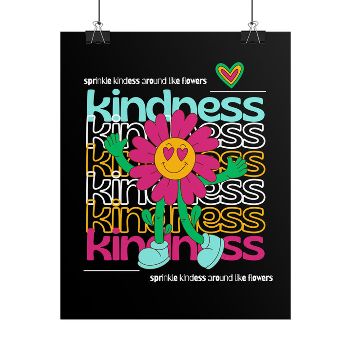 Vibrant Kindness Rolled Posters for Positive Vibes, Wall Art, Home Decor, Gift for Friends, Happy Room Aesthetic