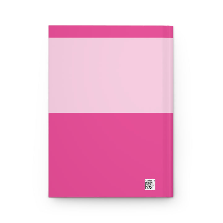 Bright Pink Design College Countdown Checklist & Chill Hardcover Notebook - 150 Lined Pages