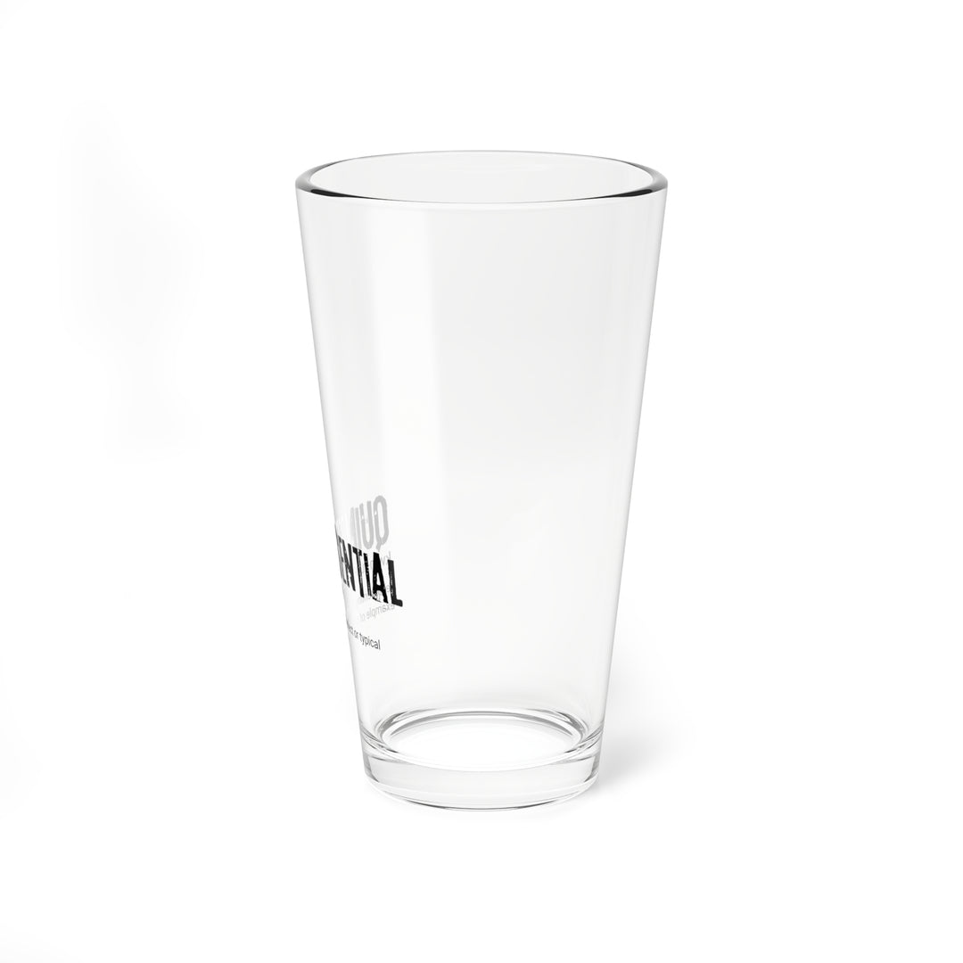 Quintessential Mixing Glass | 16oz Clear Drinkware, Perfect for Cocktails, Housewarming Gift, Barware, Customizable