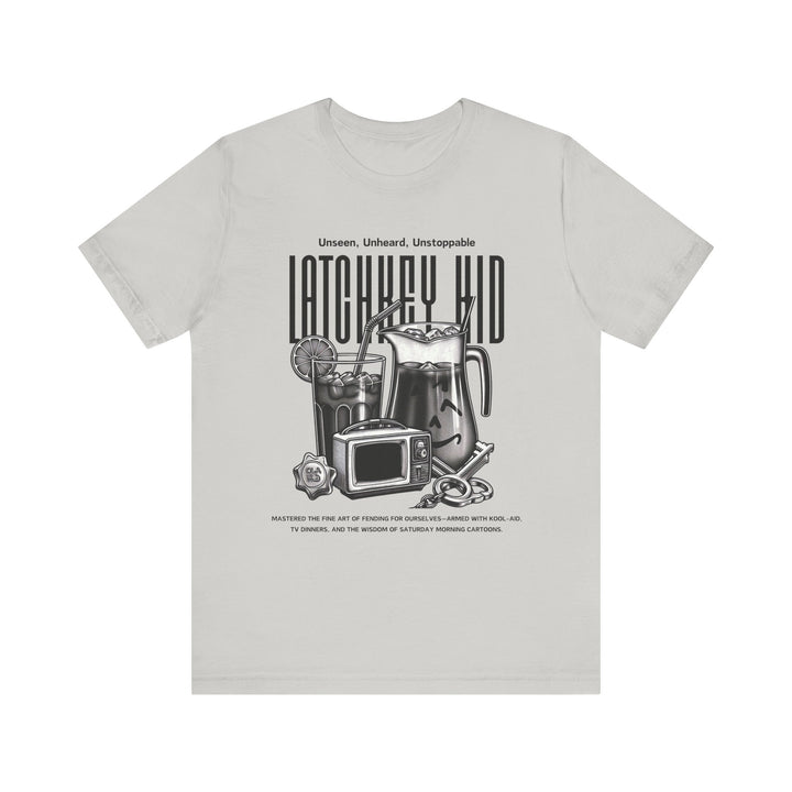 Latchkey Kid Tee Unisex Jersey Tshirt Gen X Nostalgic Retro 80s 90s