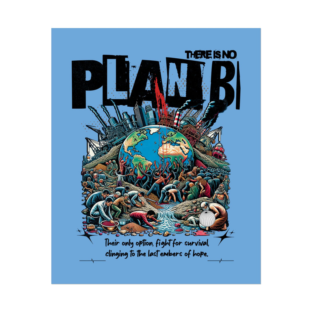 Inspirational Climate Awareness Rolled Poster - 'There Is No Plan B'