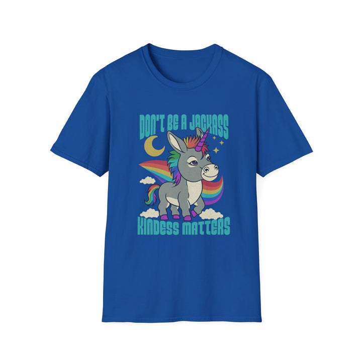 Funny Unicorn T-Shirt - Don't Be a Jerk, Kindness Matters, Cute Gift for Friends, Family, Birthday, Casual Wear, Unicorn Lovers