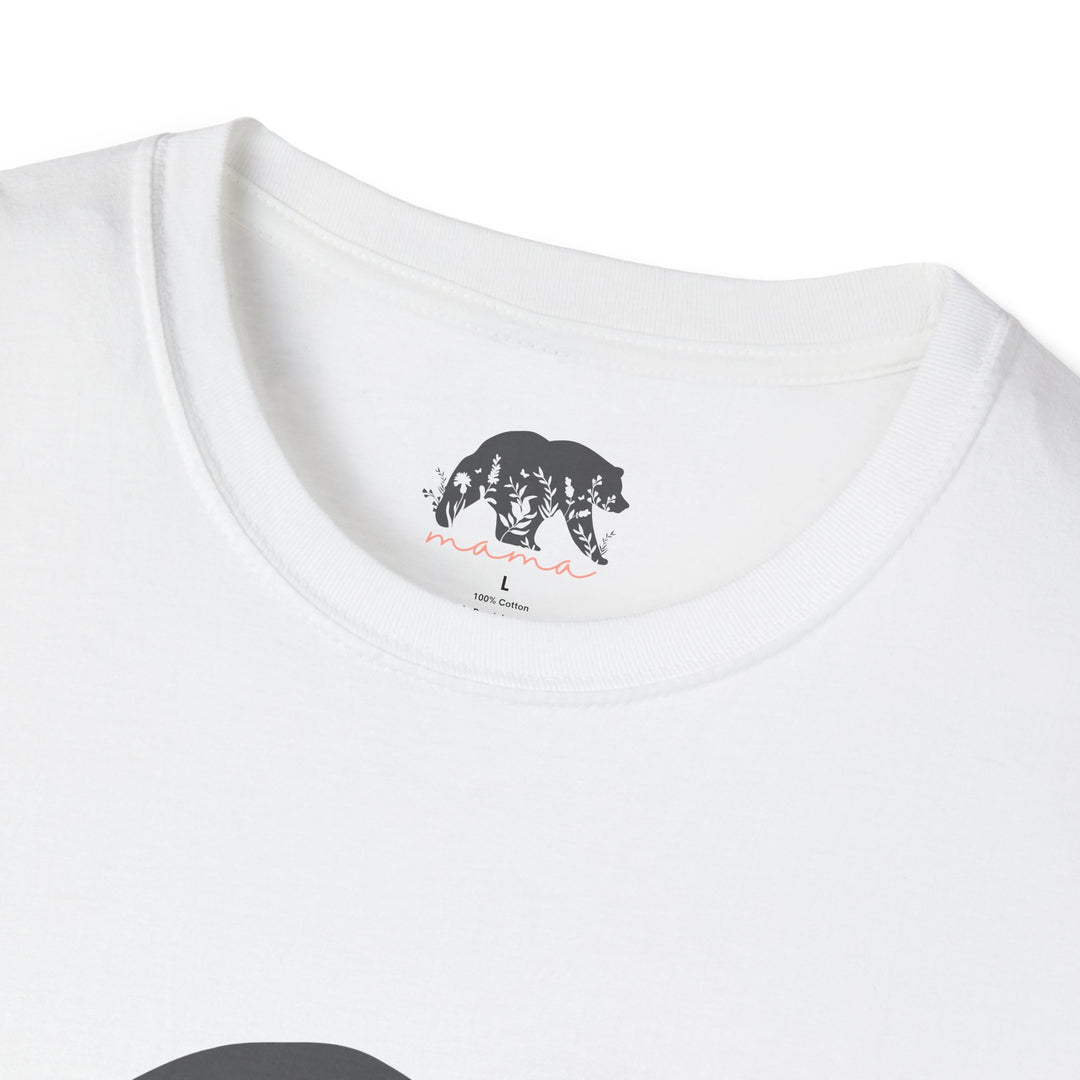 Floral Mama Bear Coral T-Shirt - Perfect for New Moms